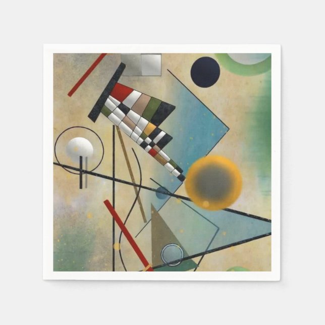 Kandinsky Composition Abstract Painting Napkin (Front)