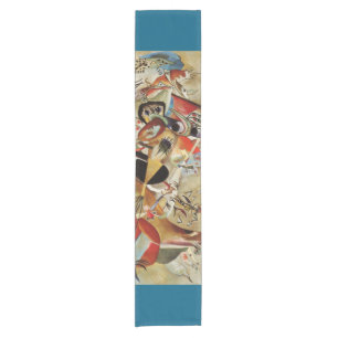 Kandinsky Composition Abstract Painting Short Table Runner