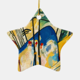Kandinsky Composition IV Ceramic Tree Decoration