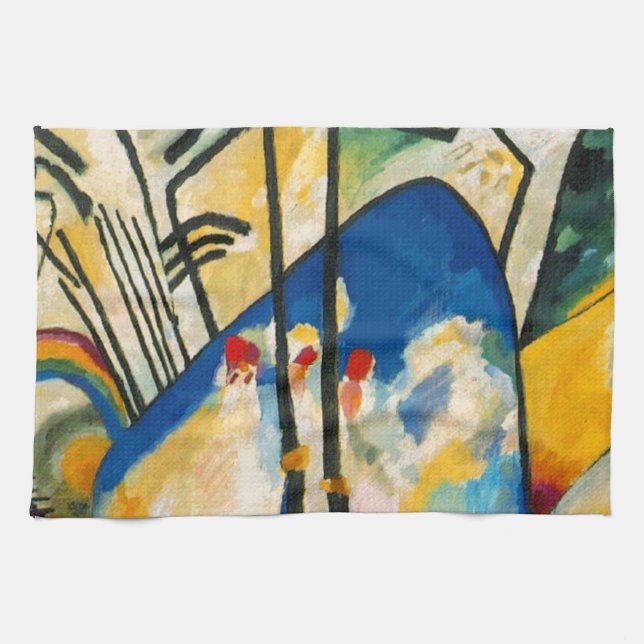 Kandinsky Composition IV Tea Towel (Horizontal)