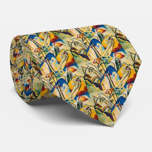 Kandinsky Composition IV Tie (Rolled)