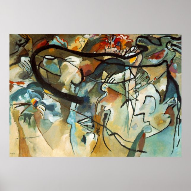 Kandinsky Composition V Abstract Canvas Painting Poster (Front)