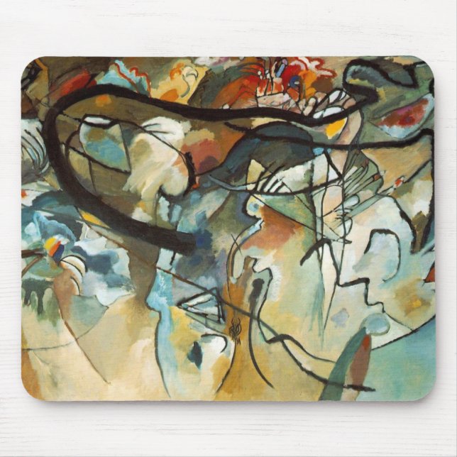 Kandinsky Composition V Abstract Painting Mouse Pad (Front)