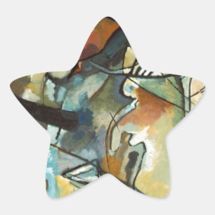 Kandinsky Composition V Abstract Painting Star Sticker