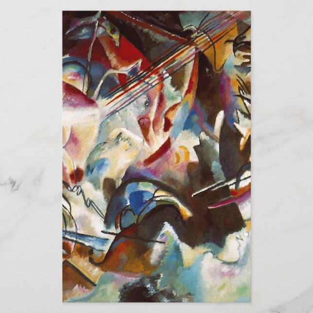 Kandinsky Composition VI Abstract Painting Stationery (Front)