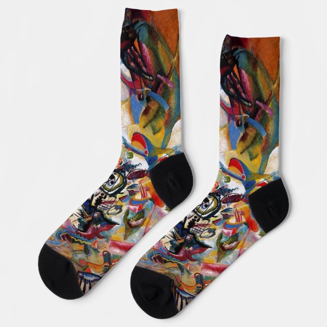 Kandinsky Composition VII Abstract Painting Socks (Left)