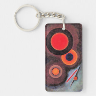 Kandinsky - Composition with Circles Key Ring