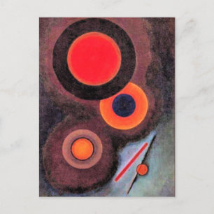 Kandinsky - Composition with Circles Postcard