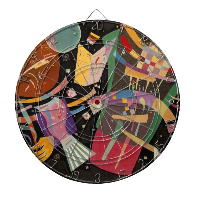 Kandinsky Composition X Abstract Artwork Dartboard (Front)
