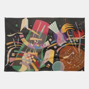 Kandinsky Composition X Abstract Artwork Tea Towel