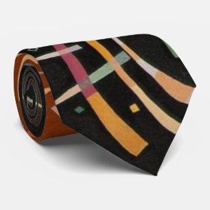 Kandinsky Composition X Abstract Artwork Tie