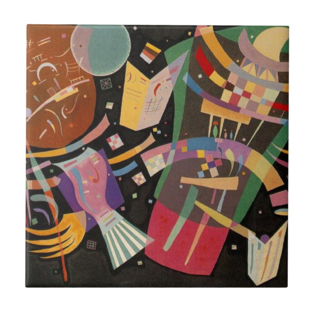 Kandinsky Composition X Abstract Artwork Tile (Front)