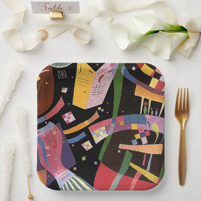 Kandinsky - Composition X Paper Plate (Wedding)