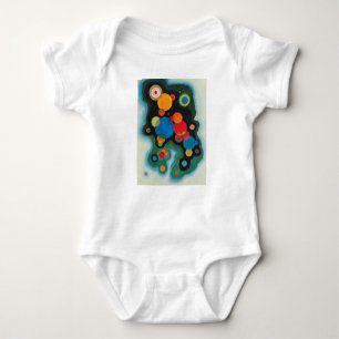 Kandinsky Deepened Impulse Abstract Oil on Canvas Baby Bodysuit