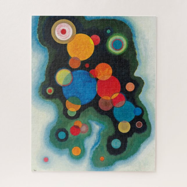 Kandinsky Deepened Impulse Abstract Oil on Canvas Jigsaw Puzzle (Vertical)