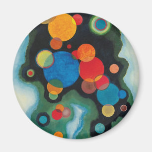 Kandinsky Deepened Impulse Abstract Oil on Canvas Magnet
