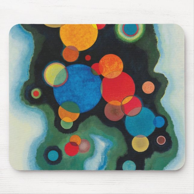 Kandinsky Deepened Impulse Abstract Oil on Canvas Mouse Pad (Front)