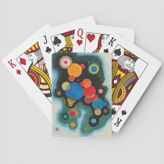 Kandinsky Deepened Impulse Abstract Oil on Canvas Playing Cards (Back)