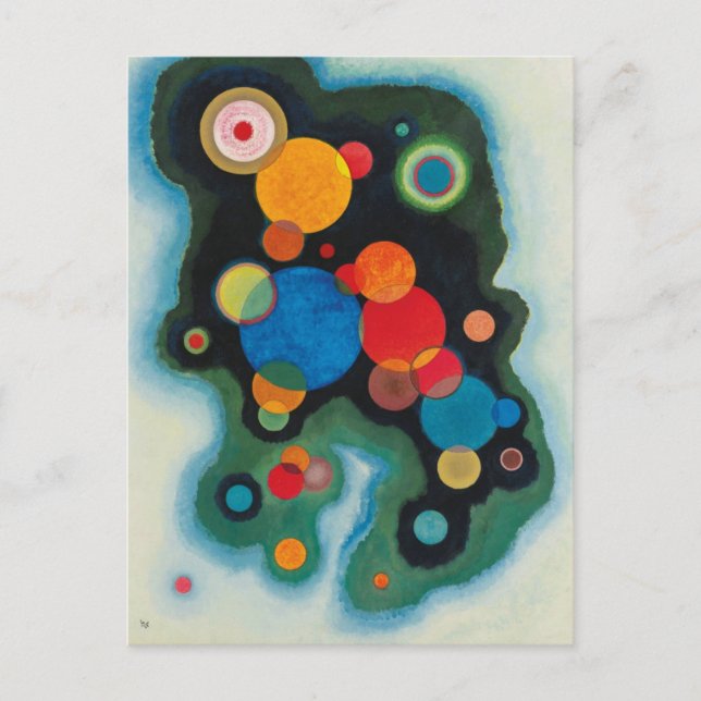 Kandinsky Deepened Impulse Abstract Oil on Canvas Postcard (Front)