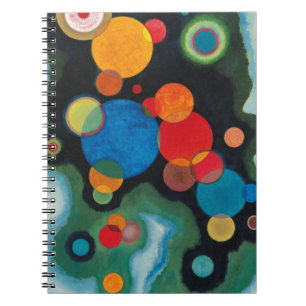 Kandinsky Deepened Impulse Abstract Oil on Canvas Spiral Notebook