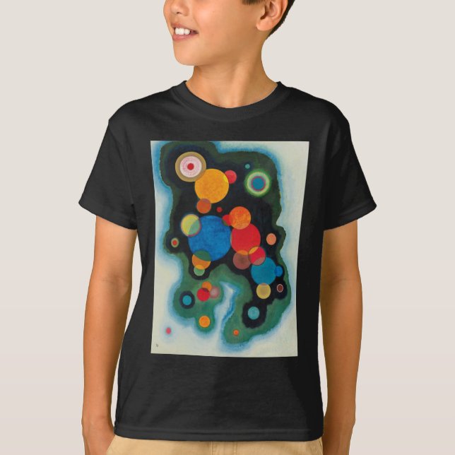Kandinsky Deepened Impulse Abstract Oil on Canvas T-Shirt (Front)