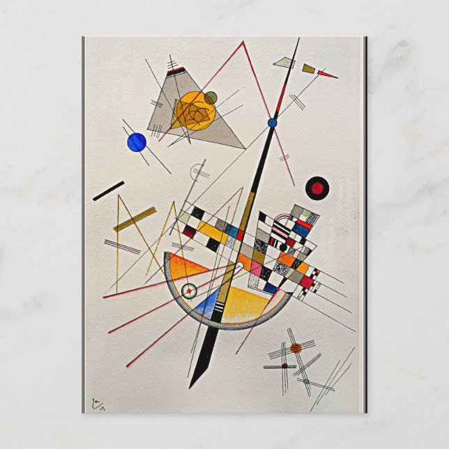 Kandinsky - Delicate Tension Postcard (Front)