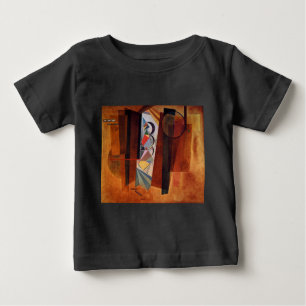 Kandinsky Development in Brown Abstract Painting Baby T-Shirt