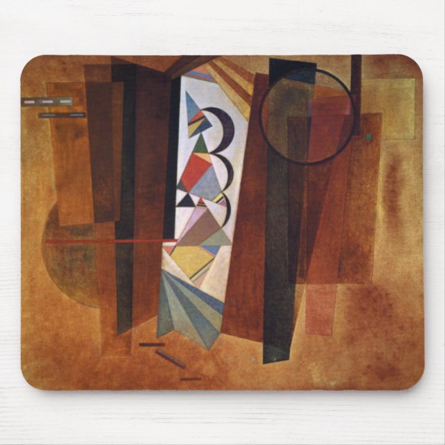 Kandinsky Development in Brown Abstract Painting Mouse Pad (Front)