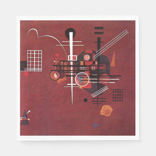 Kandinsky - Dull Red Napkin (Front)