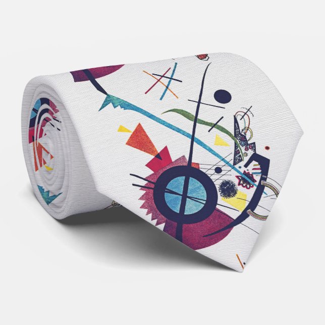 Kandinsky Dynamics – Geometric Energy Tie (Rolled)