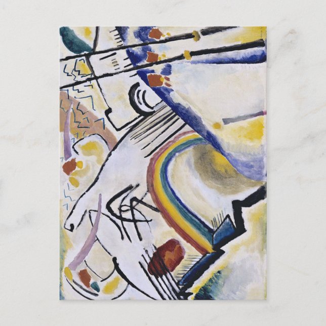 Kandinsky Expressionist Abstract Painting Cossacks Postcard (Front)