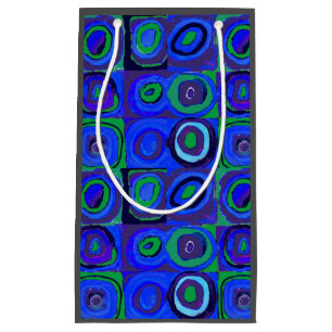 Kandinsky Farbstudie Blue Quadrate Square Circle  Small Gift Bag