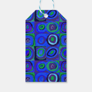 Kandinsky Farbstudie Quadrate Blue Squares Gift Tags