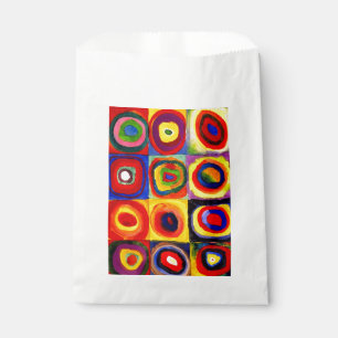 Kandinsky Farbstudie Quadrate Squares Circles Art Favour Bags