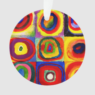 Kandinsky Farbstudie Quadrate Squares Circles Art  Ornament