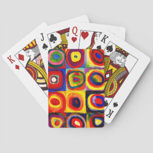 Kandinsky Farbstudie Quadrate Squares Circles Art  Playing Cards