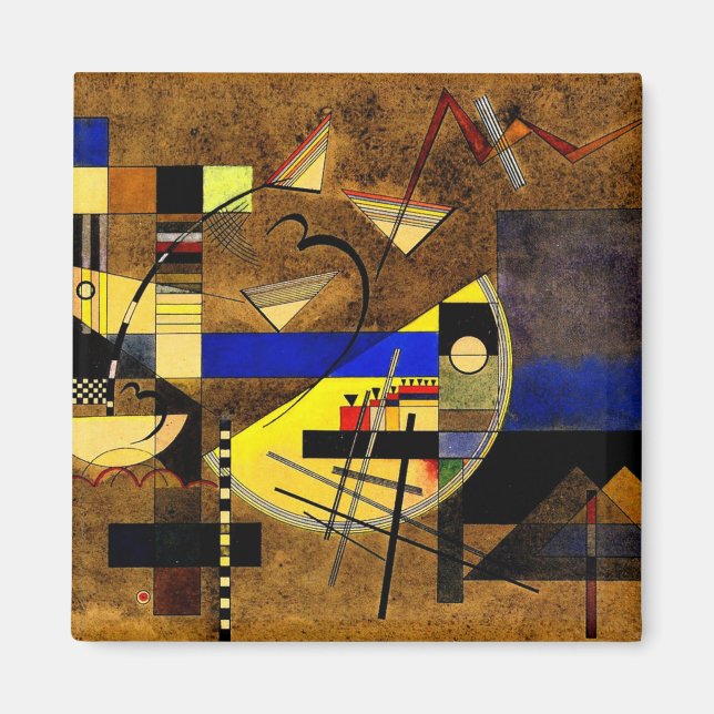 Kandinsky - Festes III, abstract art Magnet (Front)