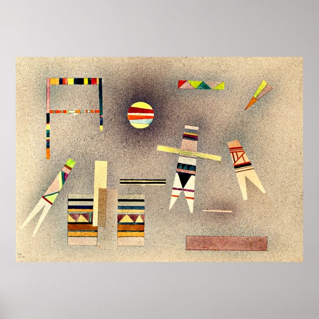 Kandinsky - Flight, famous painting, Poster (Front)