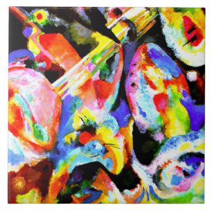 Kandinsky - Flood Improvisation Tile