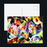 Kandinsky - Flood Improvization, Postcard<br><div class="desc">Wassily Kandinsky's famous colorful painting,  Flood Improvization.</div>