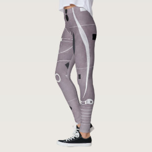 Kandinsky - Four Parts, abstract art, Leggings