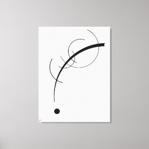 KANDINSKY - FREE CURVE TO THE POINT - 1925 - CANVAS PRINT