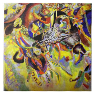 Kandinsky - Fugue, abstract painting, Tile