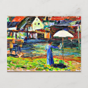 Kandinsky - Gabriele Munter Painting in Kallmunz Postcard