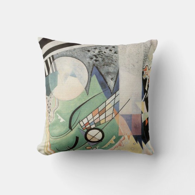Kandinsky Green Composition 1923 Art Deco Cushion (Front)