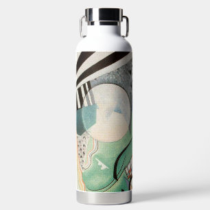 Kandinsky Green Composition 1923 Art Deco Water Bottle