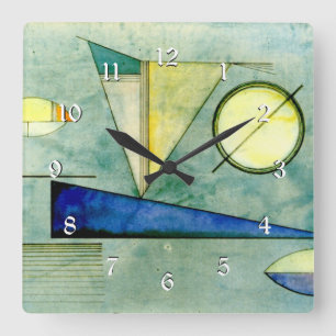 Kandinsky - Haze Square Wall Clock