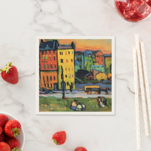 Kandinsky - Houses in Munich, Napkin