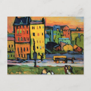 Kandinsky - Houses in Munich, Postcard