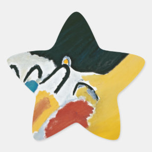 Kandinsky Impression III Concert Abstract Painting Star Sticker